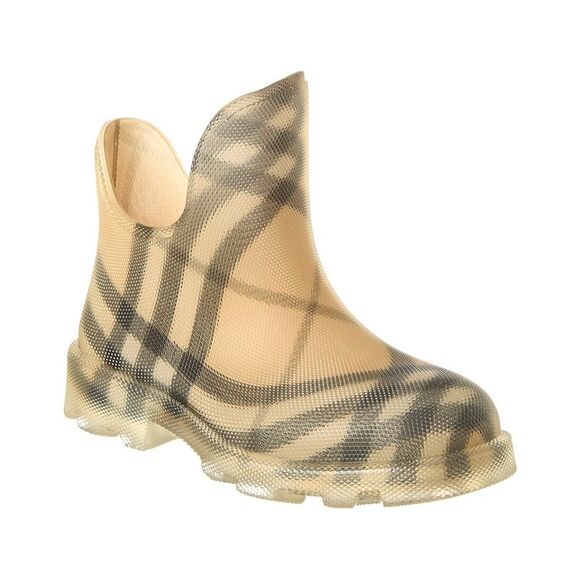 Burberry Check Marsh Low Rubber Boot, Brown - Picture 1 of 5
